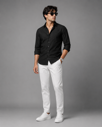 FIFTY TWO Men's Signature Button-Down Shirt – Impeccable Tailoring & Sharp Aesthetics
