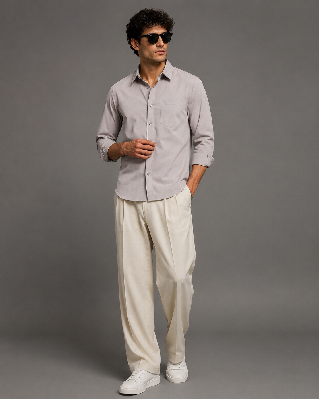 FIFTY TWO Men's Signature Button-Down Shirt – Impeccable Tailoring & Sharp Aesthetics