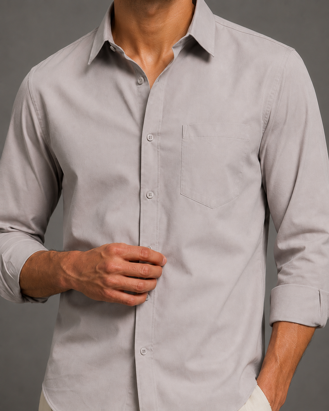 FIFTY TWO Men's Signature Button-Down Shirt – Impeccable Tailoring & Sharp Aesthetics