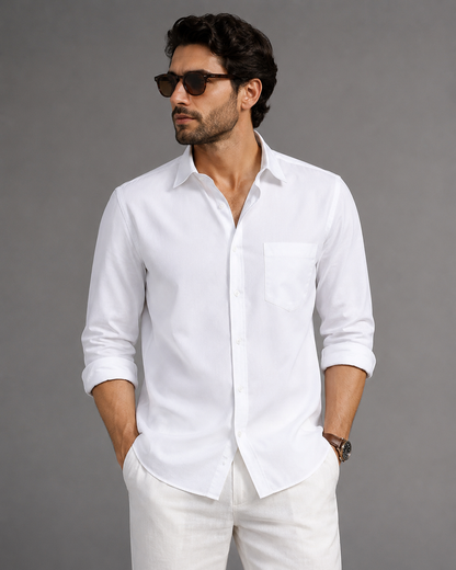 FIFTY TWO Men's Signature Button-Down Shirt – Impeccable Tailoring & Sharp Aesthetics